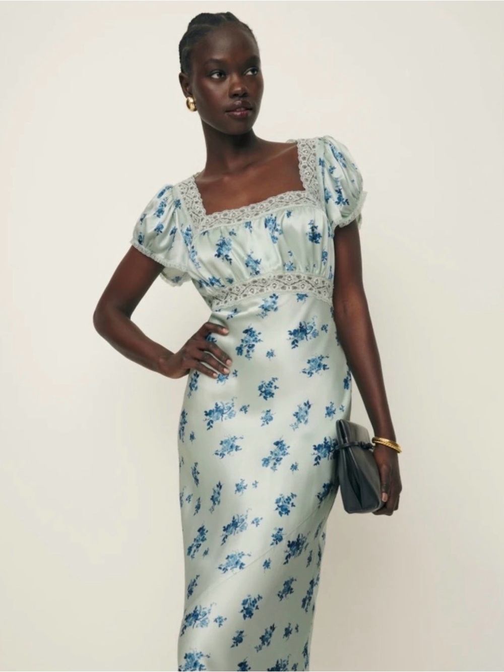 Reformation Clarisse Silk Dress
